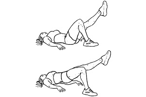 Single Leg Glute Bridges
