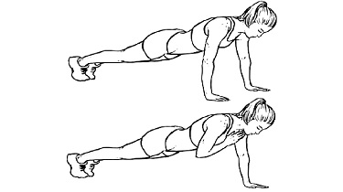 Plank shoulder tap