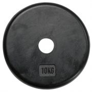 Halterschijf 25 mm - Bodytrading - 10 kg - Rubber coated