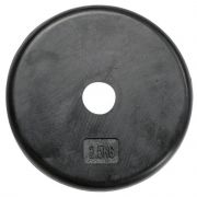 Halterschijf 25 mm - 2.5 kg - Rubber coated