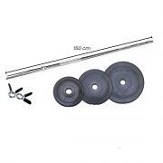 Halterset 35 kg - Focus Fitness - 150 cm - 30 mm - Kunststof
