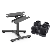 Verstelbare Dumbbellset - Focus Fitness Shift - 2 x 24 kg - incl. Dumbbell Stand - Focus Fitness Shift