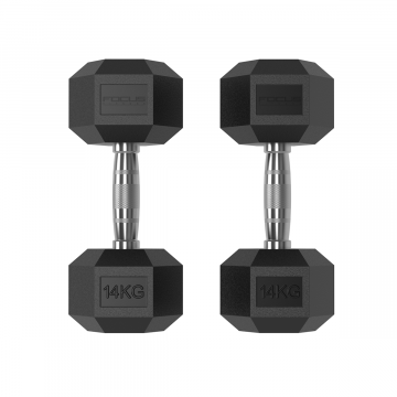 Focus Fitness - Hexa Dumbbell - 14 kg 