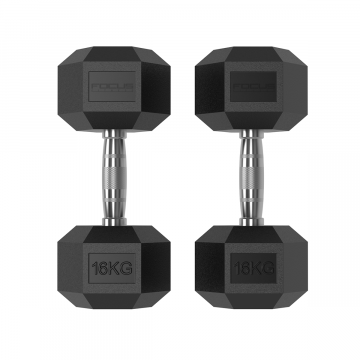 Focus Fitness - Hexa Dumbbell - 16 kg 